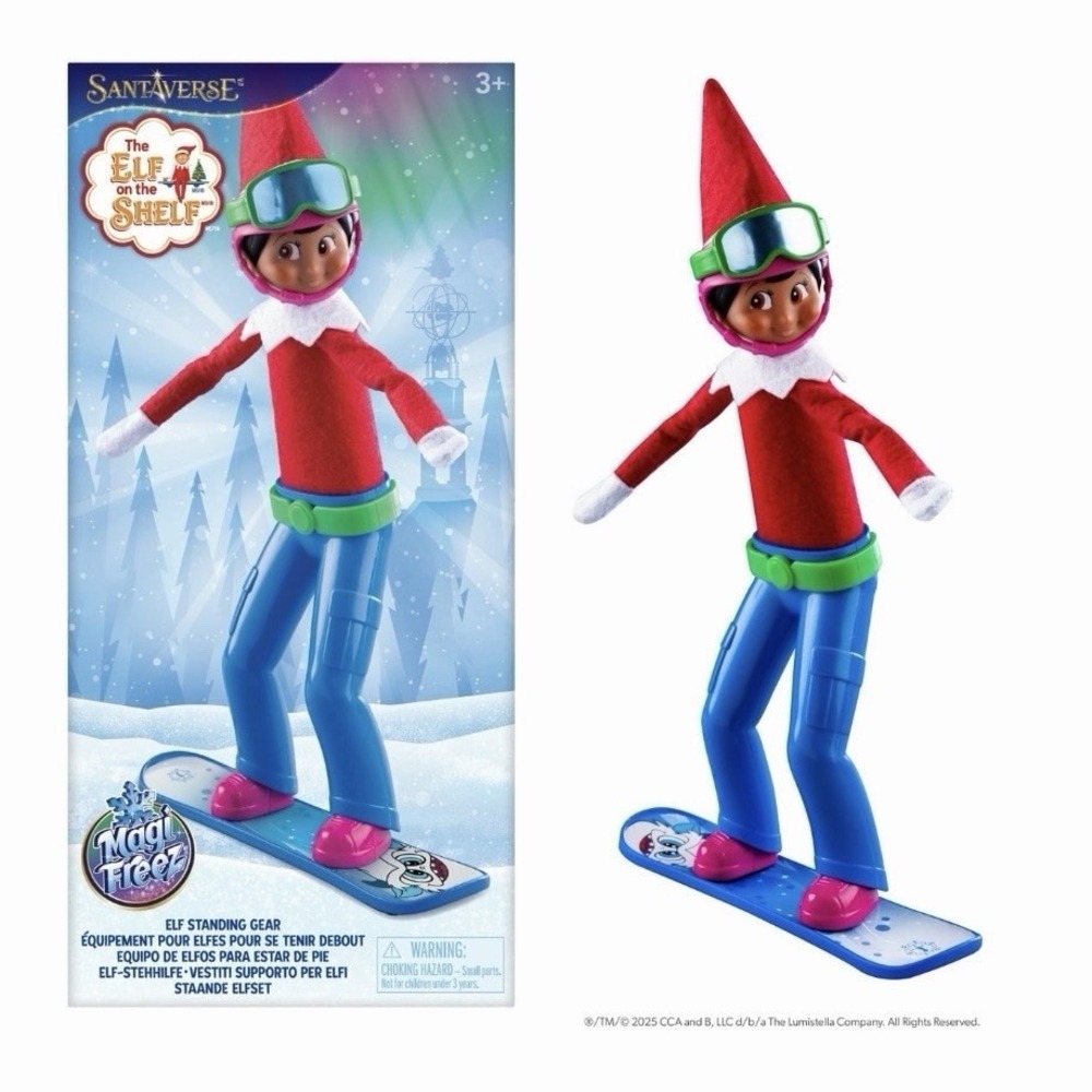The Elf on‎ the Shelf - MagiFreez Swish and Sleigh Snowboard Set New